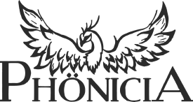 Das Phönicia Logo in schwarz.
